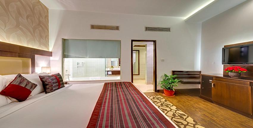 Hotel Hindusthan International, Váránasí Pokoj fotografie
